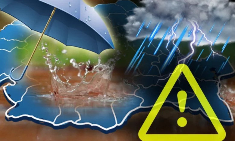 harta cod portocaliu inundații România mai 2025